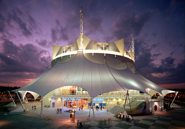 Under the big top, La Nouba by Cirque Du Soleil in Downtown Disney at the Walt Disney World Resort in Orlando